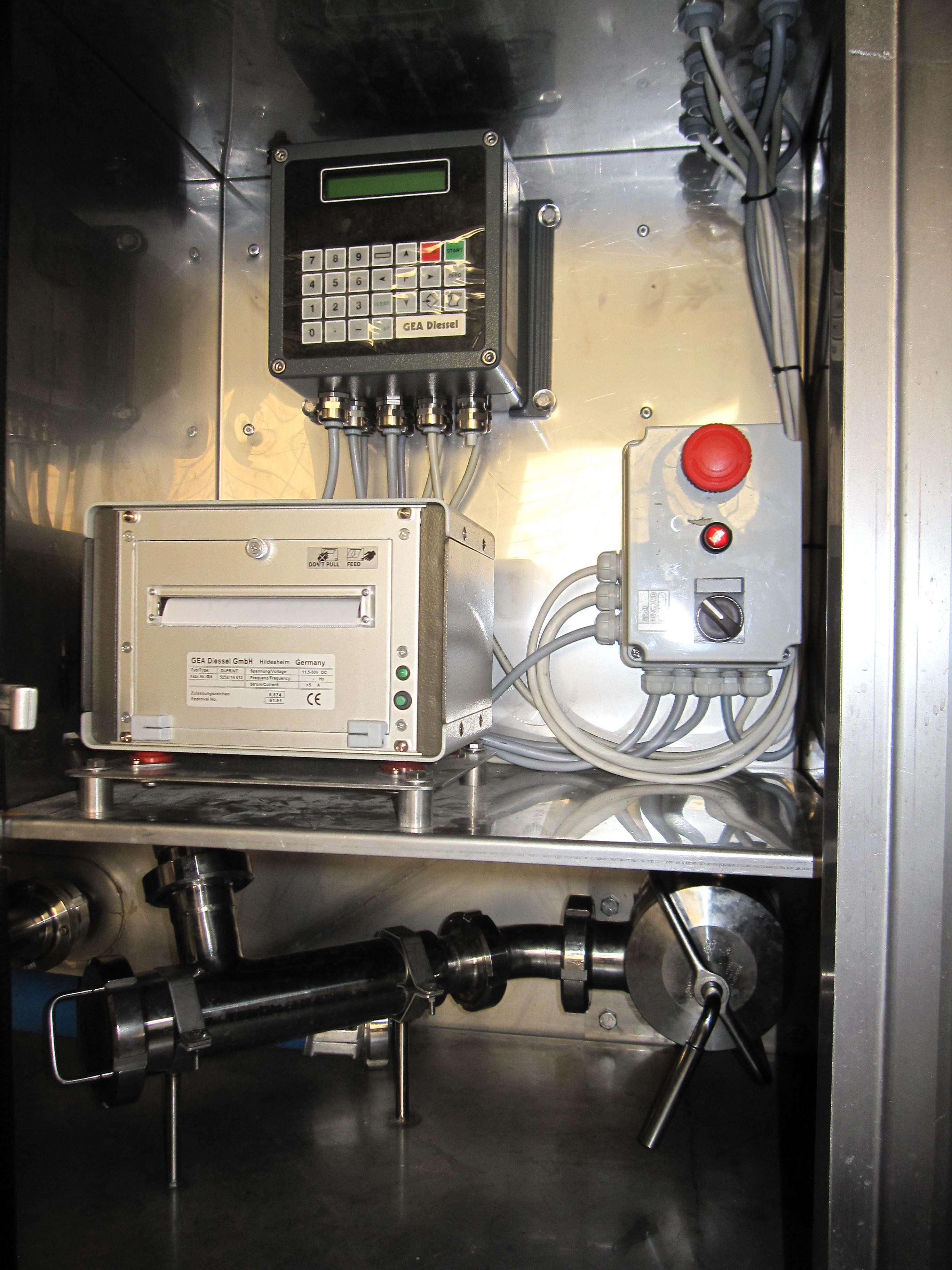 Metering system with Printer