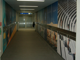 Handrails in Passenger Boarding Bridges Athens Inter. Airport